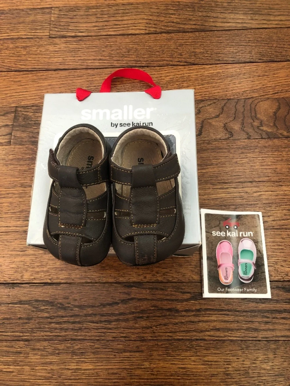 See Kai Run Patrick Fisherman Sandal, Brown, Size 6-9 months